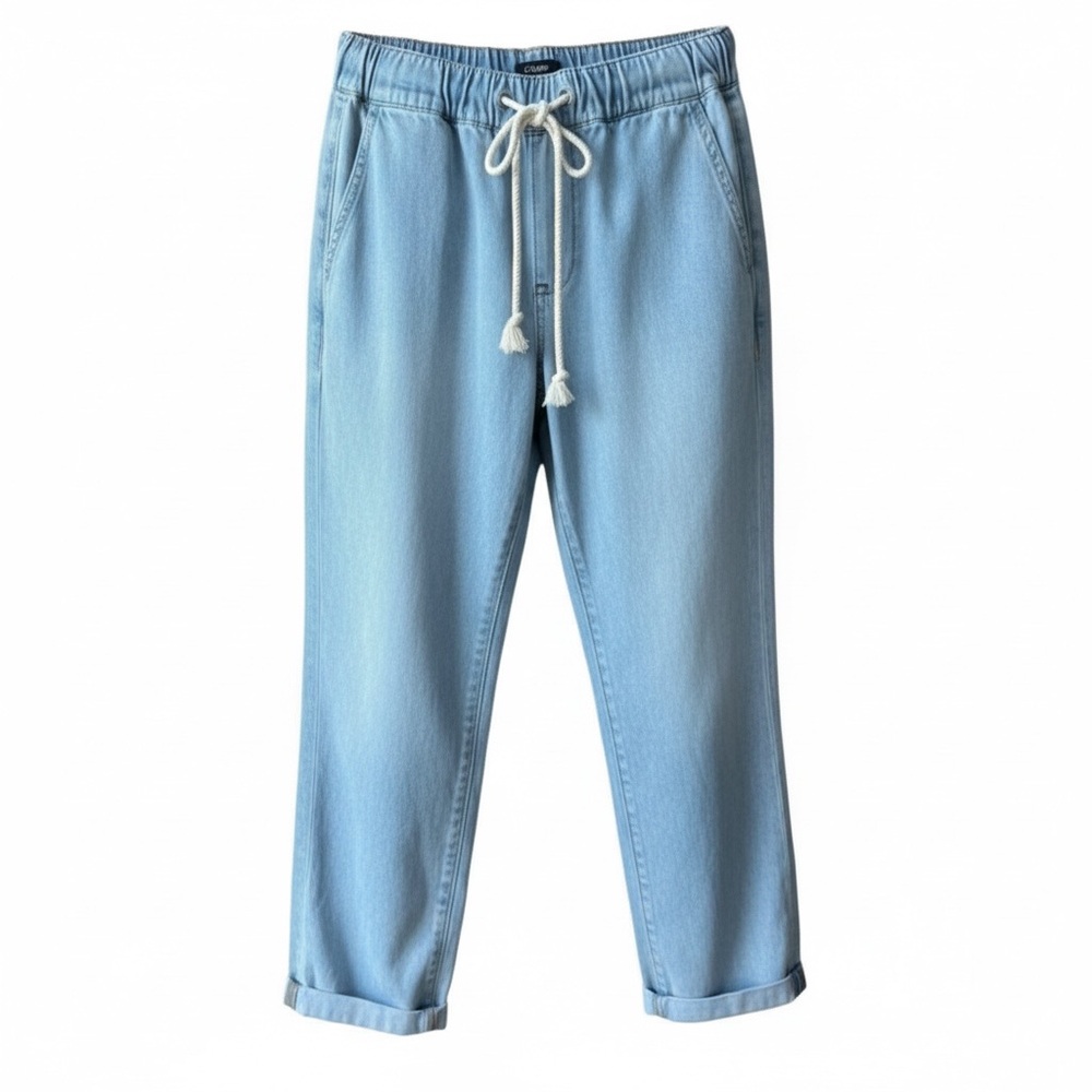 NWT J Crew Drawstring Waist Rolled Hem